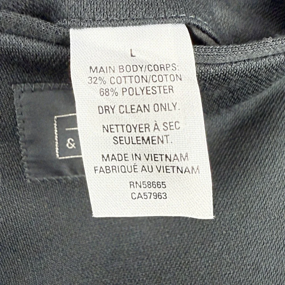 14TH & UNION Mens Unstructured Blazer Jacket‎ Size L Black NWT